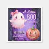 Serviette En Papier Petit garçon Halloween rose mignon baby shower fan (Devant)
