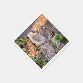 Serviette En Papier Petit koala doux (Coin)