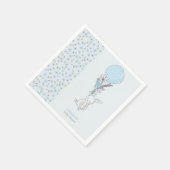 Serviette En Papier Petit lapin et Balloon mignonne Baby shower garçon (Coin)