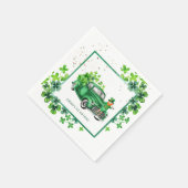 Serviette En Papier Petit Leprechaun Shamrock Camion fête d'anniversai (Coin)