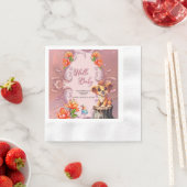 Serviette En Papier Petit lion mignon (En situation)