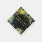 Serviette En Papier Petit Mariage de forêt lunaire (Coin)
