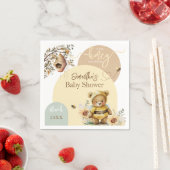 Serviette En Papier Petit miel Baby shower de l'ours des abeilles (En situation)