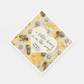 Serviette En Papier Petit Miel Bee Comb Daisy Baby shower de printemps (Coin)