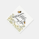 Serviette En Papier Petit Miel Bee Daisy Fille Anniversaire (Coin)