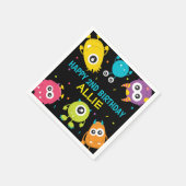 Serviette En Papier Petit Monster Thème Anniversaire Fête Napkins (Coin)