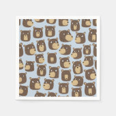Serviette En Papier Petit Motif de l'ours en peluche (Devant)