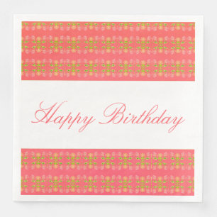 Serviette En Papier Petit motif floral
