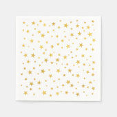 Serviette En Papier Petit Motif Random Gold Stars (Devant)
