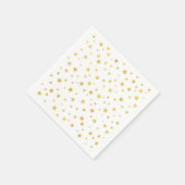 Serviette En Papier Petit Motif Random Gold Stars (Coin)
