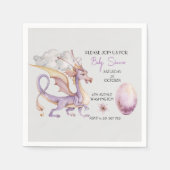 Serviette En Papier Petit oeuf de dragon mignon Papier Napkin (Devant)