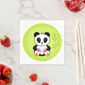 Serviette En Papier Petit Panda (En situation)