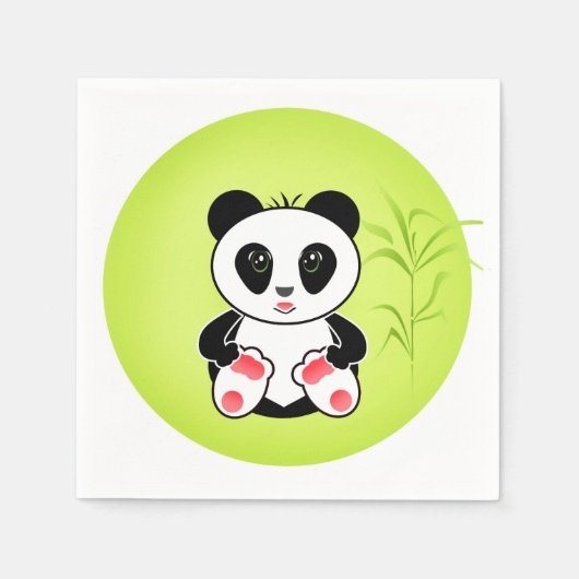 Serviette En Papier Petit Panda (Devant)