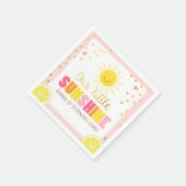 Serviette En Papier Petit papier brillant Napkin rose or Lemonade (Coin)