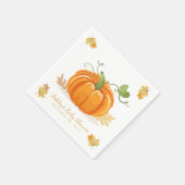 Serviette En Papier Petit Papier Citrouille Napkin baby shower d'autom (Coin)