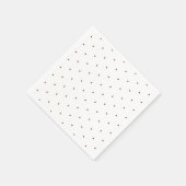 Serviette En Papier petit papier motif bordeaux blanc (Coin)