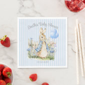 Serviette En Papier Petit Peter Rabbit Baby shower garçon (En situation)