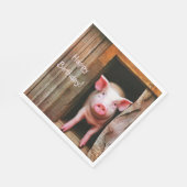Serviette En Papier Petit Piggy (Coin)