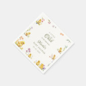 Serviette En Papier Petit poussin est sur le chemin du baby shower agr (Coin)
