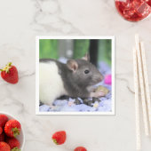 Serviette En Papier Petit rat (En situation)