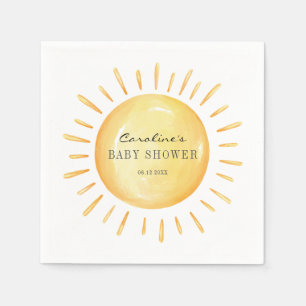 Serviette En Papier Petit Rayon De Baby shower Soleil