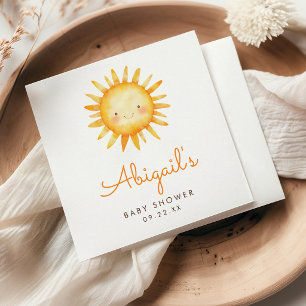 Serviette En Papier Petit Rayon de Soleil Baby Shower Adorable