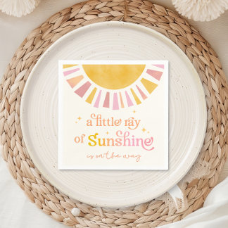 Serviette En Papier Petit rayon de soleil Baby shower serviettes