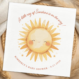 Serviette En Papier Petit Rayon de Soleil Boho Soleil Baby Shower Mign