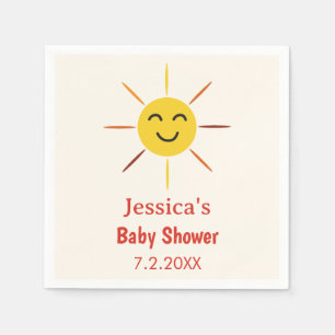 Serviette En Papier Petit rayon de soleil dessin animé Baby Shower