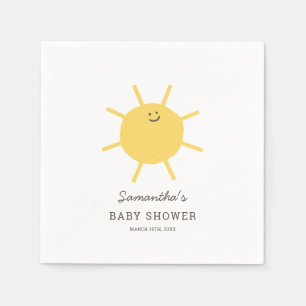 Serviette En Papier Petit rayon de soleil minimaliste Baby shower