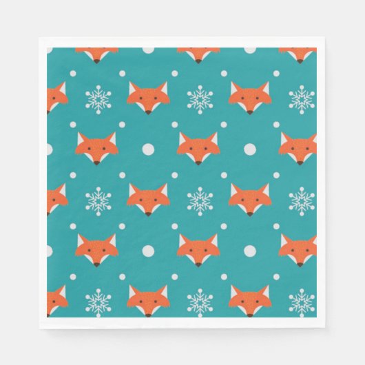Serviette En Papier Petit renard pas cher (Devant)