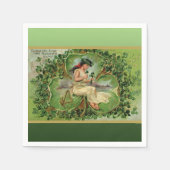 Serviette En Papier Petit Shamrock doux (Devant)
