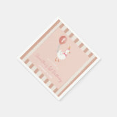 Serviette En Papier Petit Silencieux Oie rose Balloon Papier d'anniver (Coin)