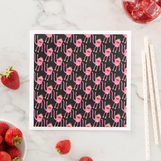 Serviette En Papier Petit Singe mignon (En situation)