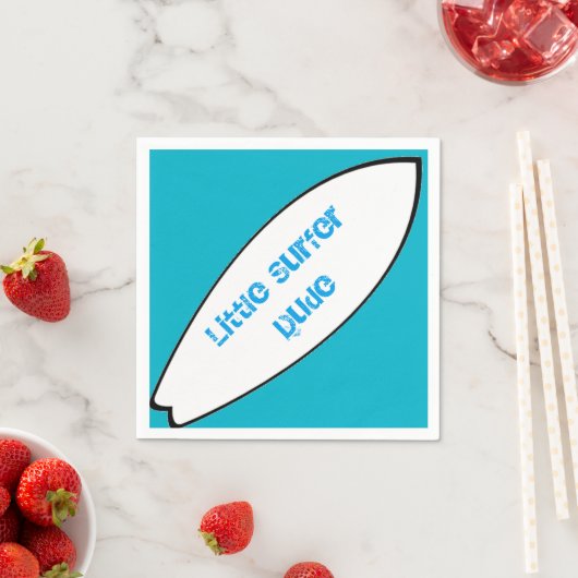 Serviette En Papier Petit Surfer Dude Napkins (En situation)