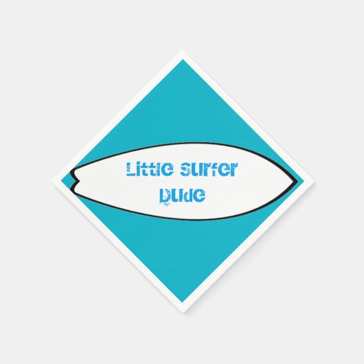 Serviette En Papier Petit Surfer Dude Napkins (Coin)