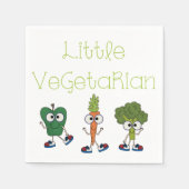 Serviette En Papier Petit végétarien (Devant)