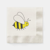 Serviette En Papier Petite abeille bourrée (Devant)