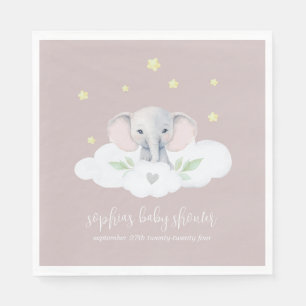 Serviette En Papier Petite Baby shower d'arachide serviettes d'éléphan