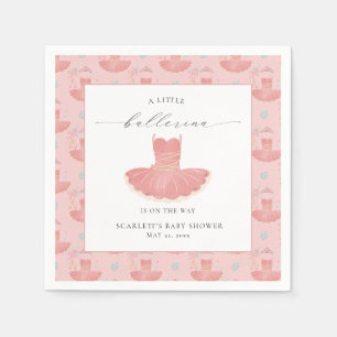 Serviette En Papier Petite Ballerina Tutu Baby shower fille serviettes