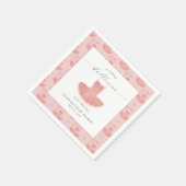 Serviette En Papier Petite Ballerina Tutu Baby shower fille serviettes (Coin)