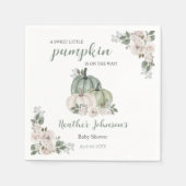 Serviette En Papier Petite Citrouille douce Invitation Baby shower d'a (Devant)