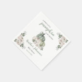 Serviette En Papier Petite Citrouille douce Invitation Baby shower d'a (Coin)