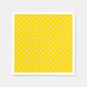 Serviette En Papier Petite coeur sur jaune vif (Devant)