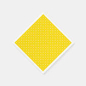 Serviette En Papier Petite coeur sur jaune vif (Coin)