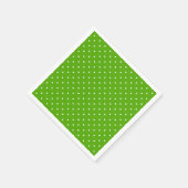 Serviette En Papier Petite coeur sur vert clair (Coin)