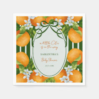 Petite Coquine Oranges Rayées Baby Shower