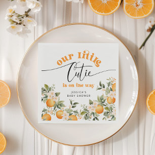 Serviette En Papier Petite cuite d'agrumes oranges de baby shower