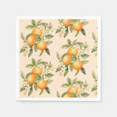 Serviette En Papier Petite cutie agrumes thème oranges fête d'annivers (Devant)