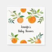 Serviette En Papier Petite Cutie Baby shower Floral (Devant)